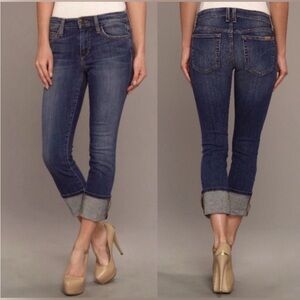 JOE’S Women's Judi Classic Cuffed Crop Denim Jeans Medium Wash Sz 26